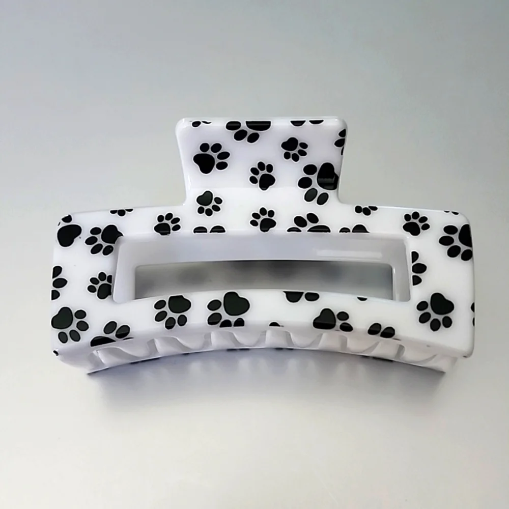 PAW PRINT ACRYLIC Claw Hair Clip